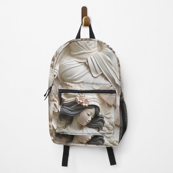 Item preview, plaster 3 dimensional japanese geisha art print designed and sold by dcrc.