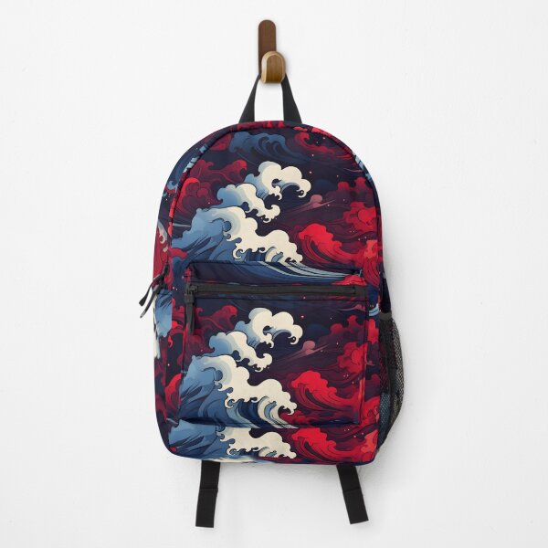 Item preview, Dynamic Yin-Yang: The Dance of Red and Blue Waves designed and sold by unimuse.