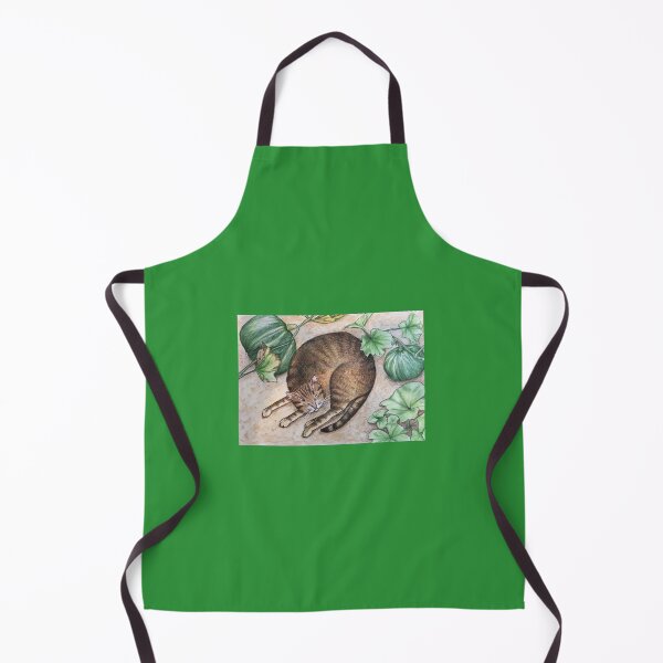 Item preview, Cat in the kabocha patch designed and sold by Tanuki-Time.
