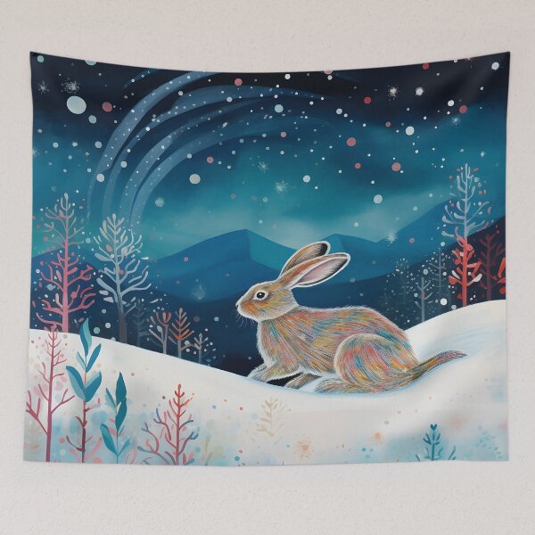 Item preview, Flight of the Winter Rabbit designed and sold by Cursin Critter.