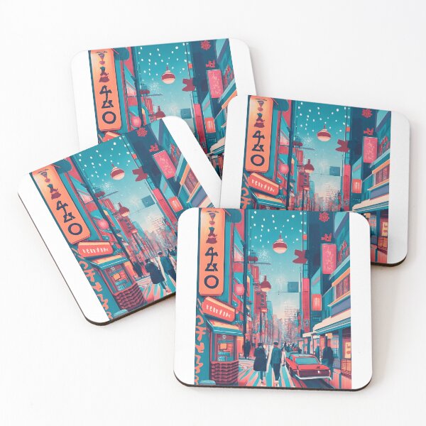 Item preview, Christmas Scene Set In 1980S Tokyo, Including Bustling Clubs 4 designed and sold by AiChanko1.