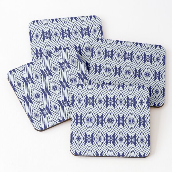 Item preview, Striped Thai silk blue background for dress cloth T-shirt designed and sold by Aesthetic shapes design.