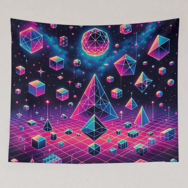 Item preview, Geometric Cosmos Synthwave designed and sold by divinedeco1925.