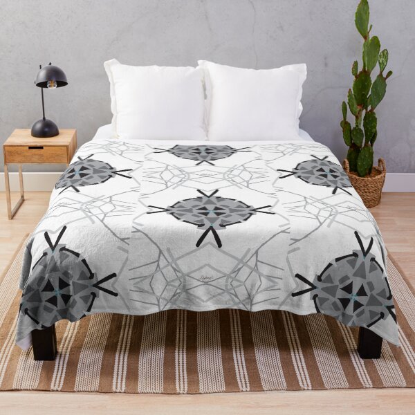 Item preview, Grey Geometric Snowflake designed and sold by Ldydesign.