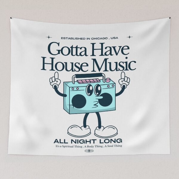 Item preview, HOUSE MUSIC  - Gotta Have (navy)  designed and sold by Discothreadz.