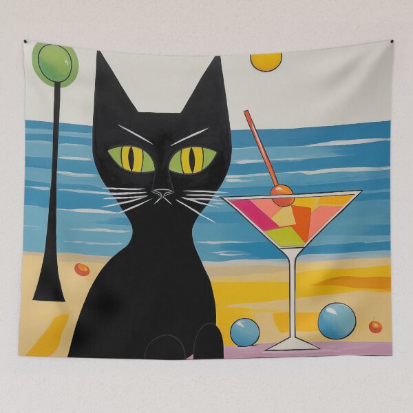 Item preview, Whiskers in Paradise designed and sold by TrendyArtInk.