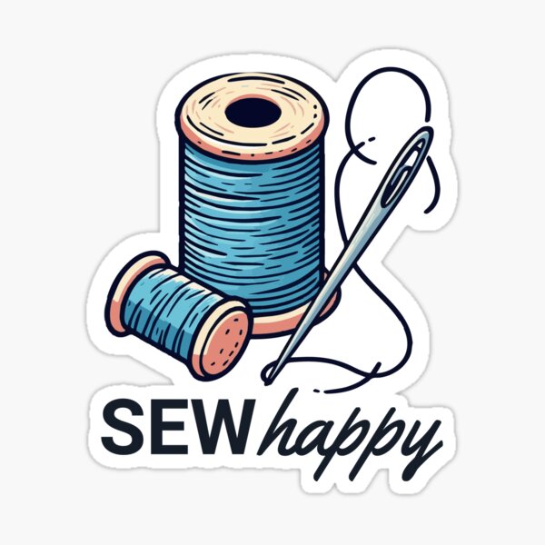 Item preview, Sew Happy: Witty and Cute for Sewing Lovers designed and sold by BoundlessWorks.
