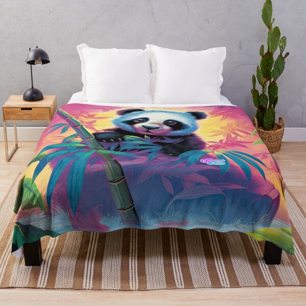 Item preview, Whimsical Y2K Rainbow Panda Bear Merchandise - Dive into Monochrome Magic! designed and sold by ChromaKins.