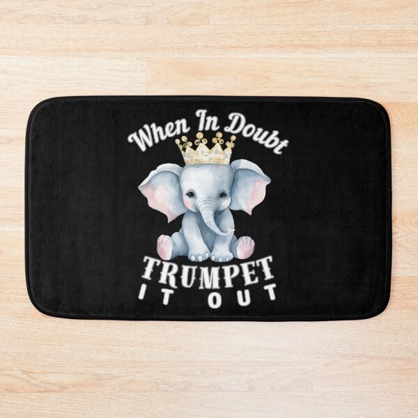 Item preview, When In Doubt, Trumpet It Out. surreal elephant designed and sold by ElephantVibes.