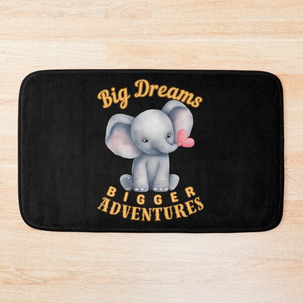 Item preview, Big Dreams, Bigger Adventures. watercolor elephant designed and sold by ElephantVibes.