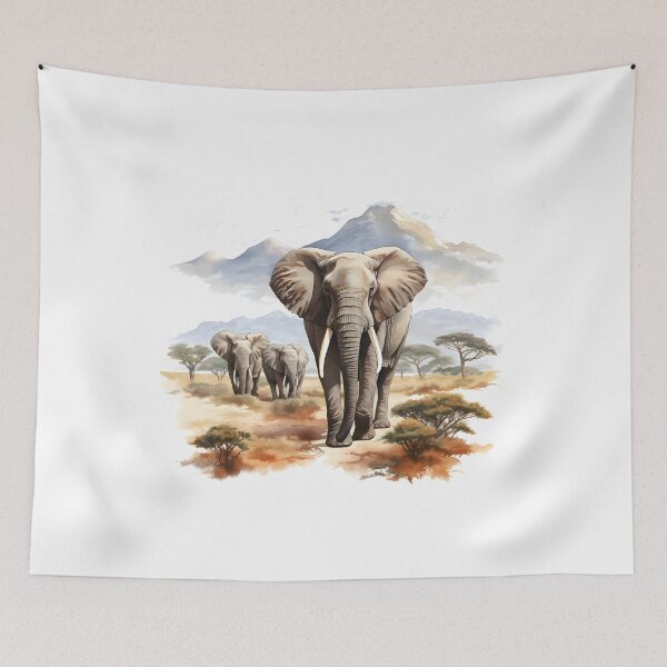 Item preview, Elephant Portrait designed and sold by ElephantVibes.