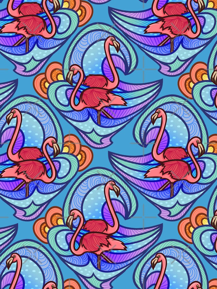 Thumbnail 4 of 4, iPhone Case, Festive Flamingos designed and sold by smoothfoxill.