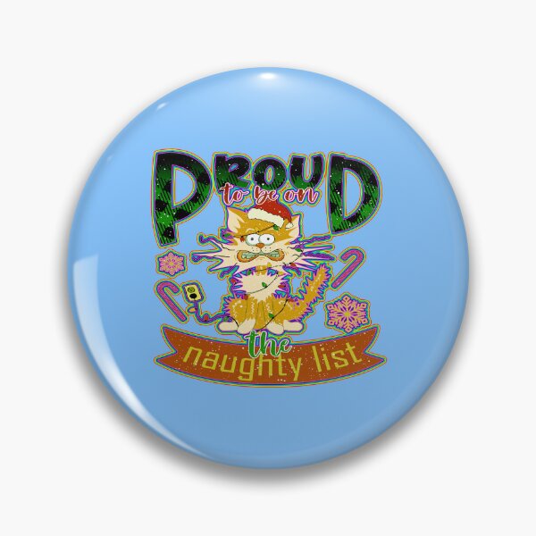 Item preview, proud to be on the naughty list | cat christmas funny designed and sold by creativerooney.