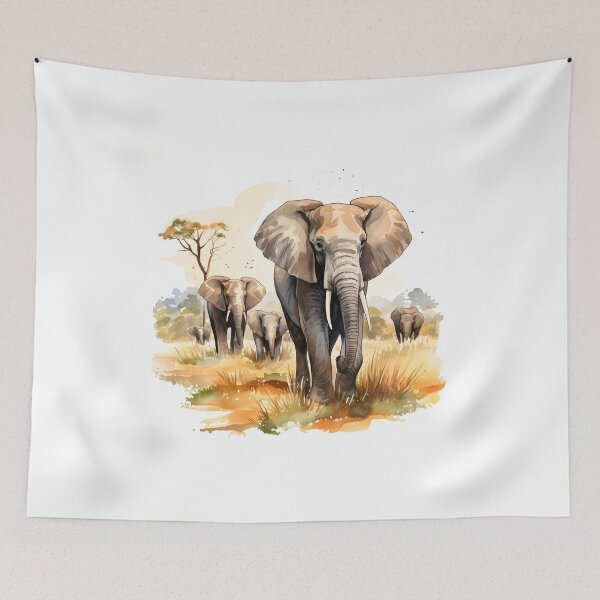 Item preview, Elephant Portrait designed and sold by ElephantVibes.