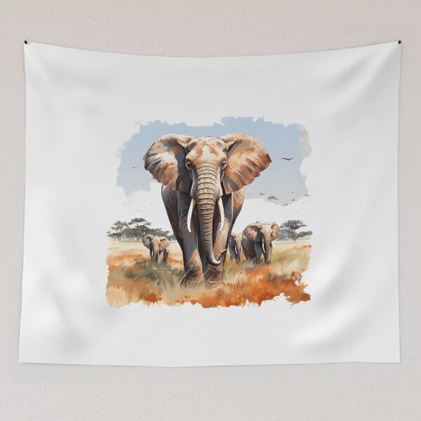 Item preview, Elephant Portrait designed and sold by ElephantVibes.