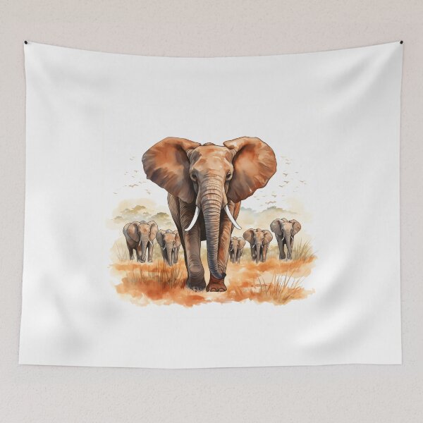 Item preview, Elephant Portrait designed and sold by ElephantVibes.