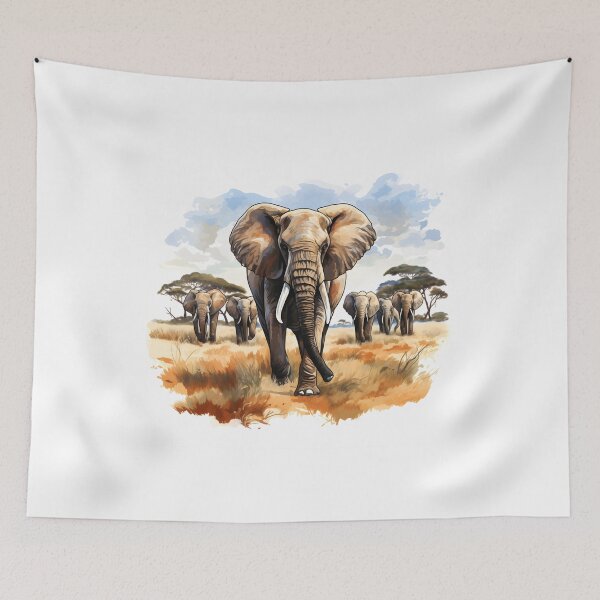 Item preview, Elephant Portrait designed and sold by ElephantVibes.
