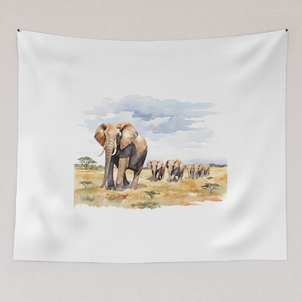 Item preview, Elephant Portrait designed and sold by ElephantVibes.