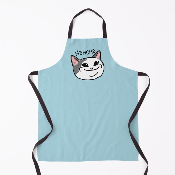 Item preview, Cute funny cat meme hehehe (blue) designed and sold by LifeWithMeme.