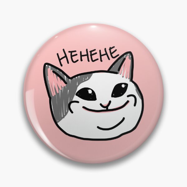 Item preview, Pop cat meme hehehe (pink) designed and sold by LifeWithMeme.