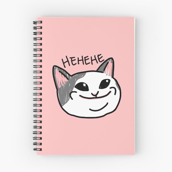 Item preview, Pop cat meme hehehe (pink) designed and sold by LifeWithMeme.