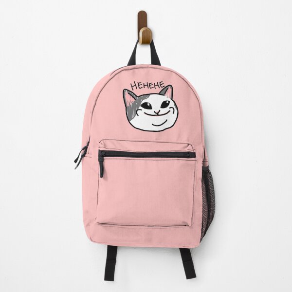 Item preview, Pop cat meme hehehe (pink) designed and sold by LifeWithMeme.