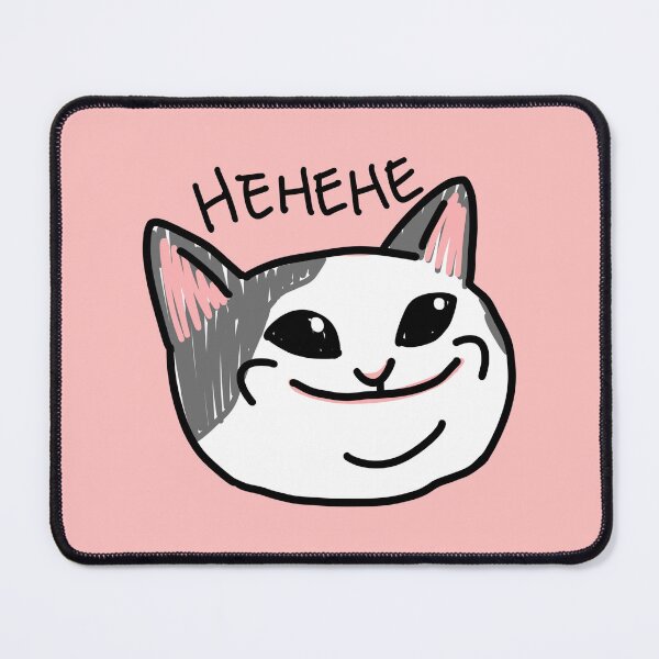 Item preview, Pop cat meme hehehe (pink) designed and sold by LifeWithMeme.