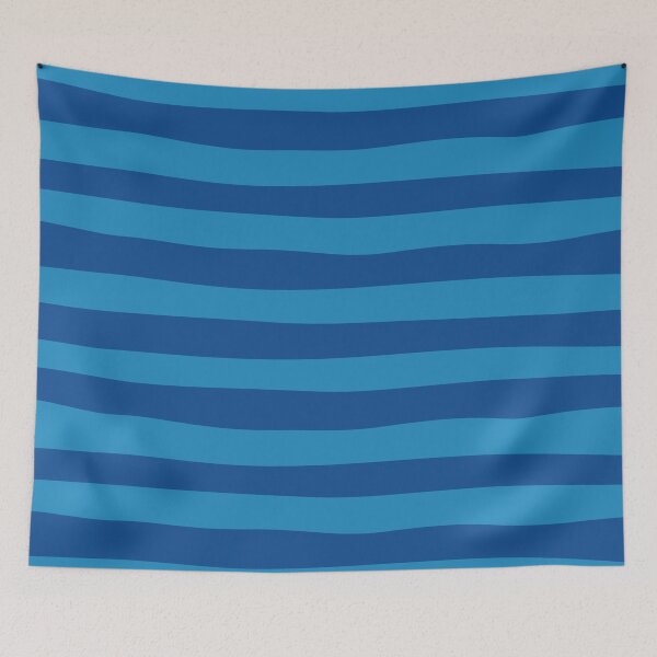 Item preview, Dark Blue & Turquoise Stripes Pattern designed and sold by TeraiNB.