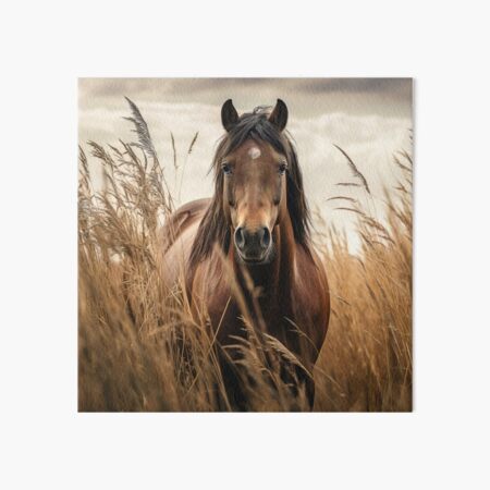Item preview, Bay Horse in Barley Field designed and sold by Elisabeth Lucas.