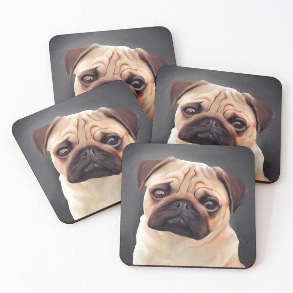 Item preview, Cute fawn pug designed and sold by DolphinsDoodle.