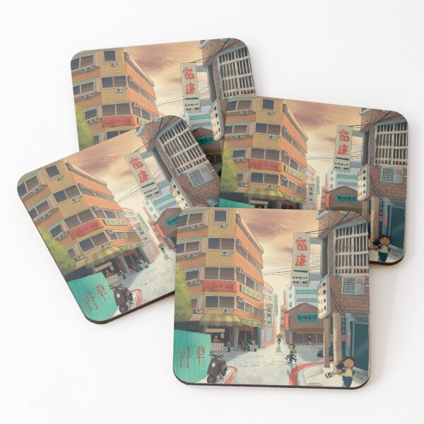 Item preview, Sunset in an Alleyway Illustration | New Taipei, Taiwan designed and sold by Sheridan T.