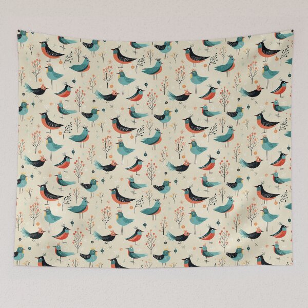 Item preview, Whimsical Retro Birds designed and sold by Driftwood Spirits.