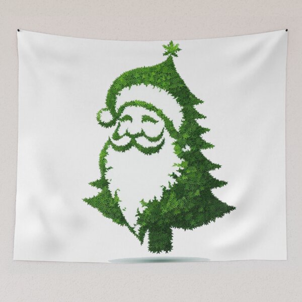 Item preview, Santa Claus Merry Christmas Tree  designed and sold by LoveDesignMania.