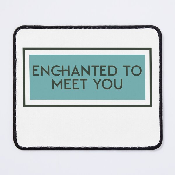 Item preview, Enchanted To Meet You Modern Simle Typography for decor gift for bathroom, entry way or nursery. designed and sold by CORINNE W.