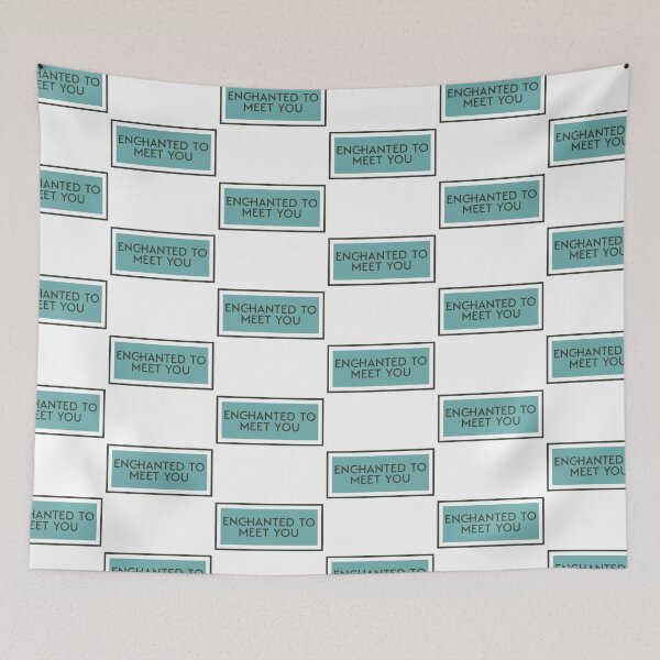 Item preview, Enchanted To Meet You Modern Simle Typography for decor gift for bathroom, entry way or nursery. designed and sold by CORINNE W.