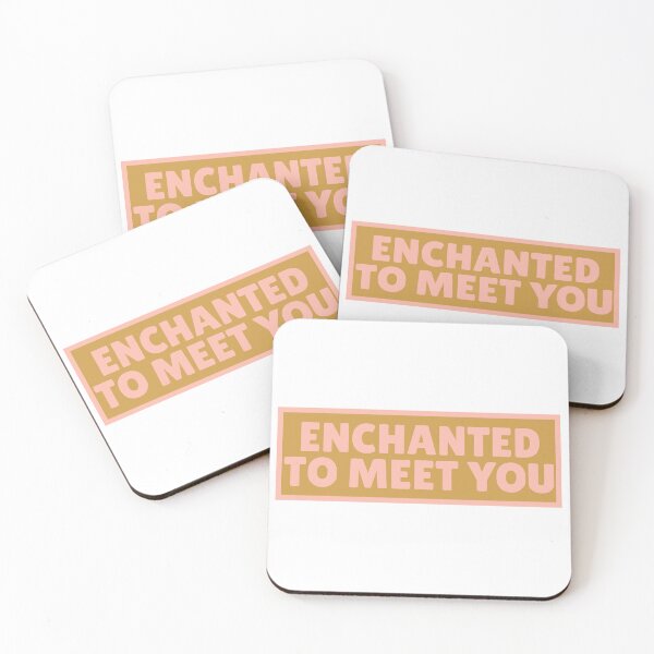 Item preview, Princess Pink Enchanted To Meet You Modern Simle Typography for decor gift for bathroom, entry way or nursery. designed and sold by CORINNE W.