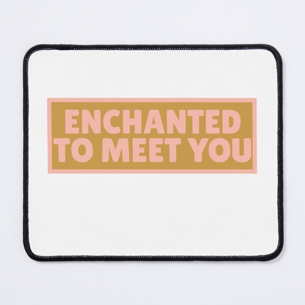 Item preview, Princess Pink Enchanted To Meet You Modern Simle Typography for decor gift for bathroom, entry way or nursery. designed and sold by CORINNE W.