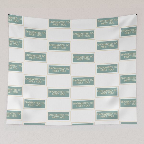 Item preview, Enchanted To Meet You Modern Simle Typography for decor gift for bathroom, entry way or nursery. designed and sold by CORINNE W.