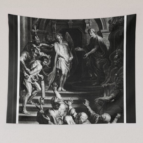 Item preview, Pontius Pilatus Toont Christus Aan De Joden Voor Het Gerechtsgebouw Remastered Xzendor7 Classical Art Old Masters Reproductions designed and sold by Xzendor7 Digital Art Creations.