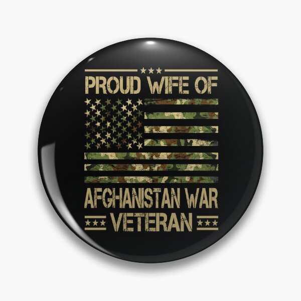 Item preview, Proud Wife Of Afghanistan War Veteran Patriotic Afghan Veteran Camo Flag   designed and sold by Bad Kitty Designz.