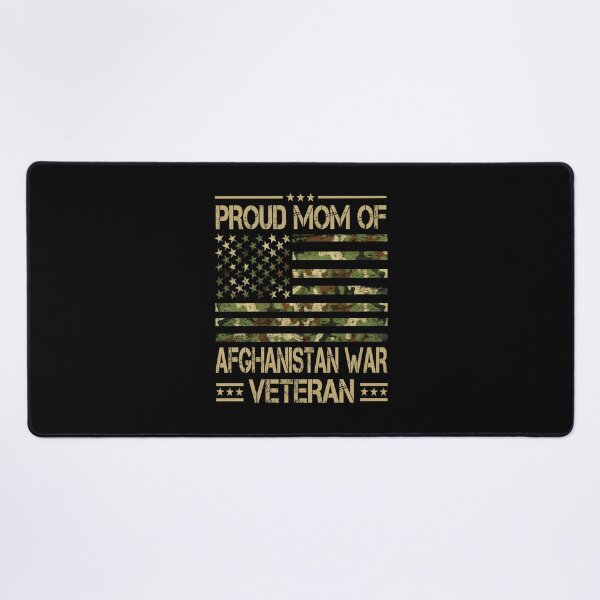 Item preview, Proud Mom Of Afghanistan War Veteran Patriotic Afghan Veteran Camo Flag designed and sold by Bad Kitty Designz.