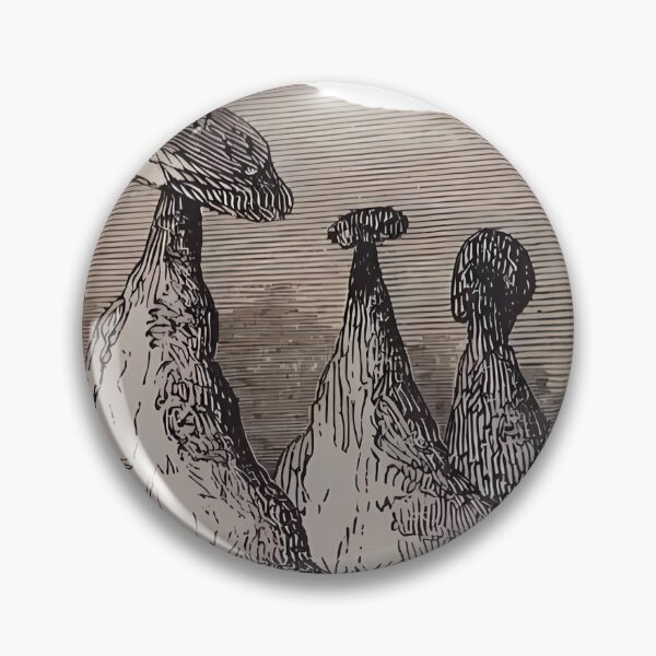 Item preview, Cappadocia, sketch, hoodoo, fairy chimney, ancient, art 19th century William Francis Ainsworth designed and sold by Synthetic-Intel.