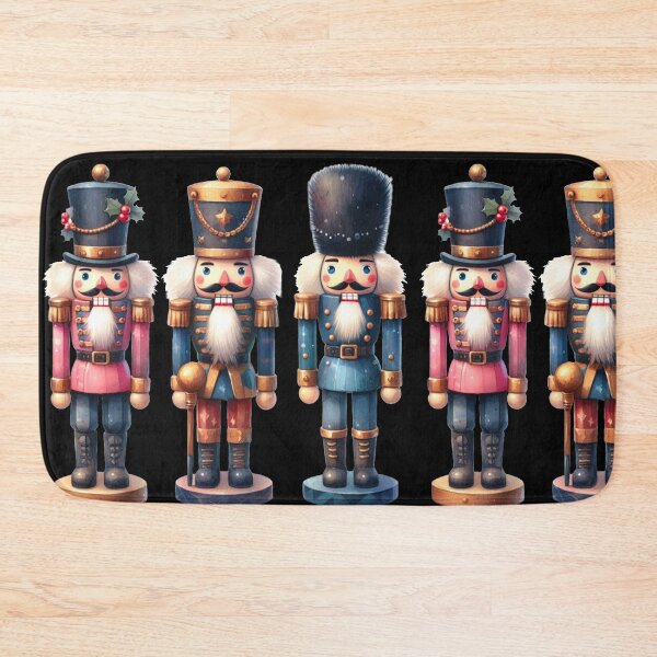Item preview, Glamorous Doodle of Three Nutcracker Cuties - Black Background  designed and sold by Star-Fragment.