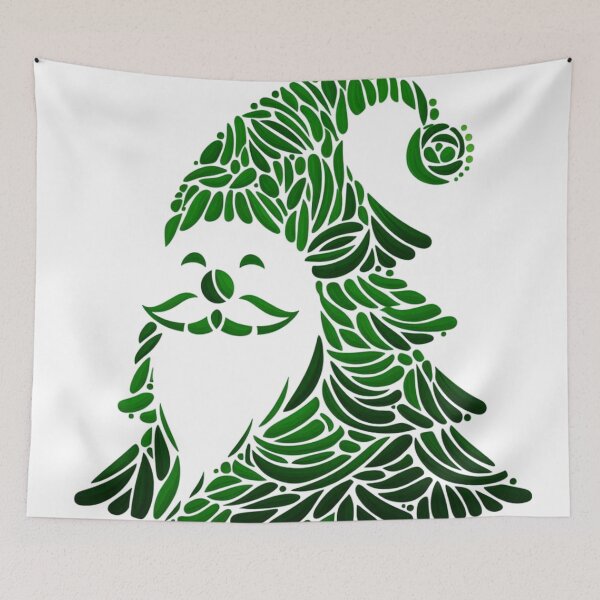 Item preview, Santa Claus Merry Christmas Tree  designed and sold by LoveDesignMania.