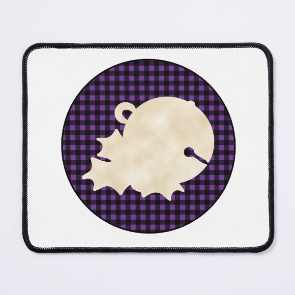 Item preview, Sleigh bell and mistletoe over black and violet tiles designed and sold by AtelierRillian.