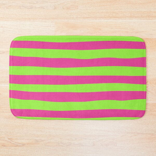 Item preview, Fuchsia Pink & Neon Green Stripes Pattern designed and sold by TeraiNB.