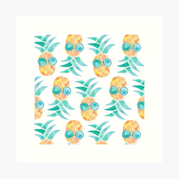 Cool pineapple Art Print