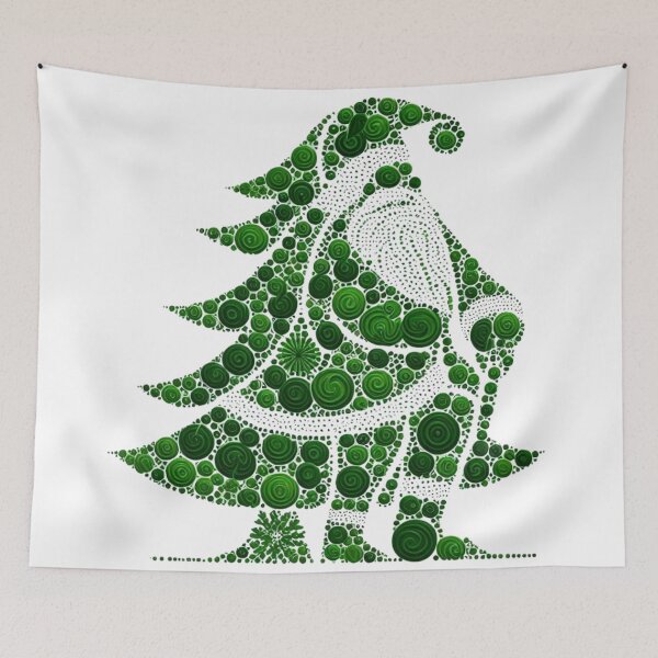 Item preview, Santa Claus Merry Christmas Tree  designed and sold by LoveDesignMania.