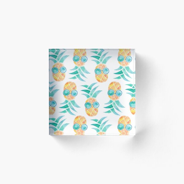 Cool pineapple Acrylic Block