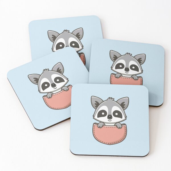 Item preview, Baby racoon in a pocket designed and sold by this-is-mona.